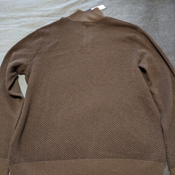 Polo Ralph Lauren Brown herringbone sweater L - Picture 5 of 5